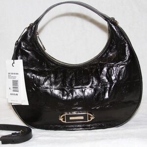 NWT BRAHMIN Mindy Crossbody Leather Purse Black Castle View